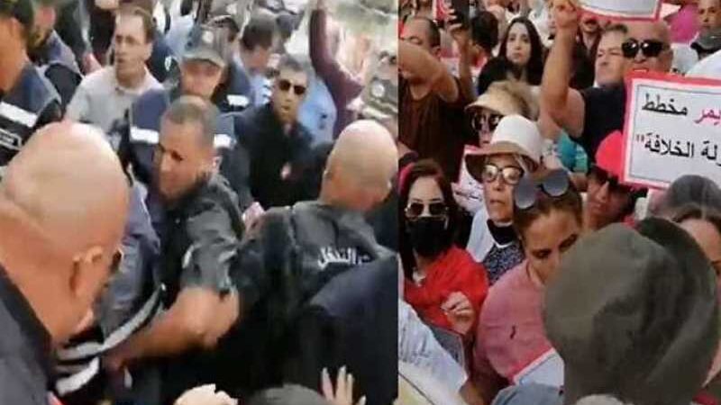 تونس: مواجهات بين الشرطة ومحتجين على استفتاء دستور سعيد