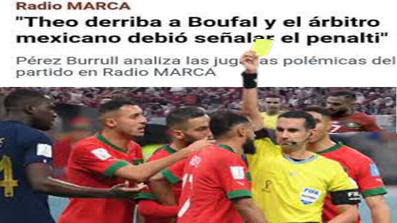 تحكيمُ مباراة المغرب ضد فرنسا… الفيفا في قفص الاتهام