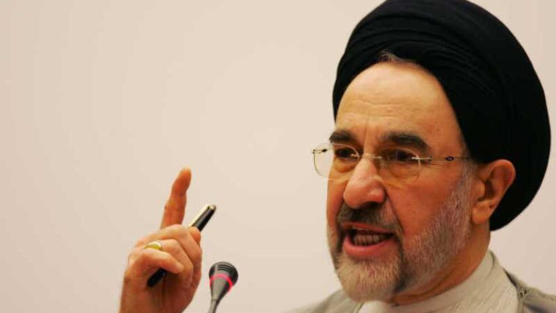 خاتمي مؤيدا الاحتجاجات: شعار إمراة حياة حرية رائع