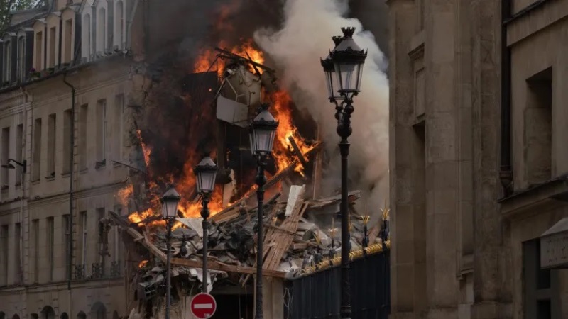 اصابة 16 بانفجار غاز في مبنى بباريس