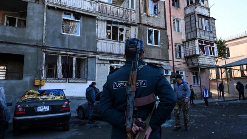شرطة أذربيجان تنتشر في عاصمة ناغورني كاراباخ