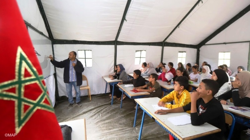 زلزال المغرب: بدء الدراسة في إقليم الحوز .. وحملة تعقيم لمكافحة التعفن